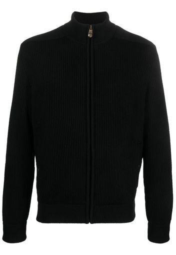 Paul & Shark zip-fastening wool cardigan - Nero