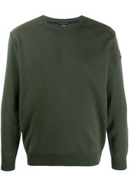 panelled knit sweater