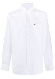 long-sleeved patch pocket shirt