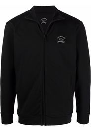 Paul & Shark logo-print zip-up sweatshirt - Nero