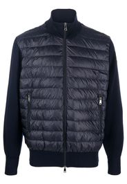 Paul & Shark padded-panel knitted jacket - Blu