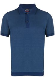 Paul & Shark short-sleeved knitted polo shirt - Blu