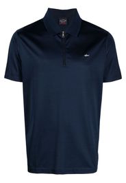 Paul & Shark zip-fastening organic-cotton polo shirt - Blu