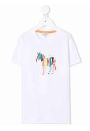 Paul Smith Junior logo-print organic cotton T-shirt - Bianco