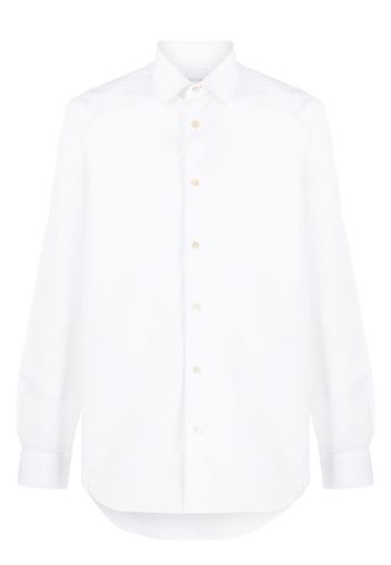 long-sleeved plain shirt