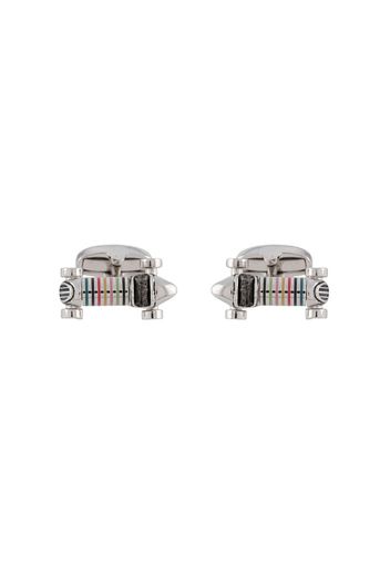 striped car cufflinks