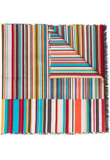 striped print scarf