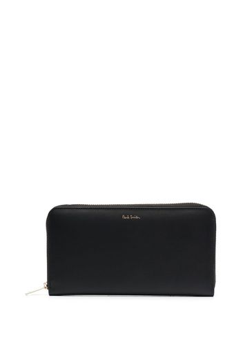 PAUL SMITH artist stripe-print leather wallet - Nero