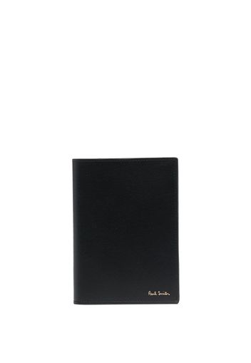 PAUL SMITH artist stripe-print leather cardholder - Nero