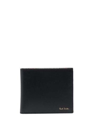 PAUL SMITH artist stripe-print leather wallet - Nero