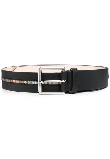 Paul Smith Artist-stripe leather belt - Nero