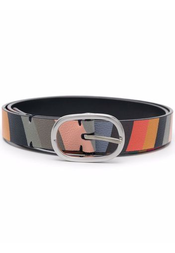 PAUL SMITH striped slim belt - Arancione