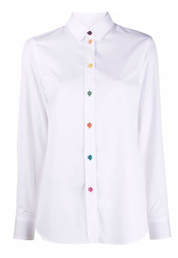 PAUL SMITH Camicia con design color-block - Bianco