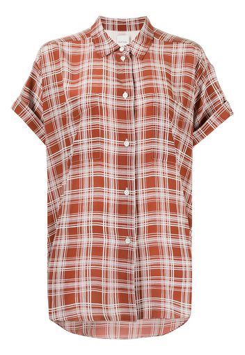 PAUL SMITH check print shirt - Marrone