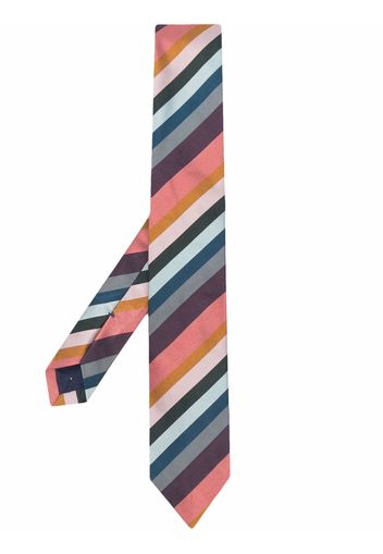 PAUL SMITH diagonal-stripe silk tie - Blu