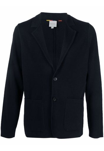 PAUL SMITH knitted wool blazer - Blu