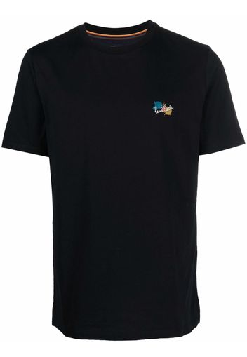 PAUL SMITH embroidered-logo cotton T-shirt - Nero