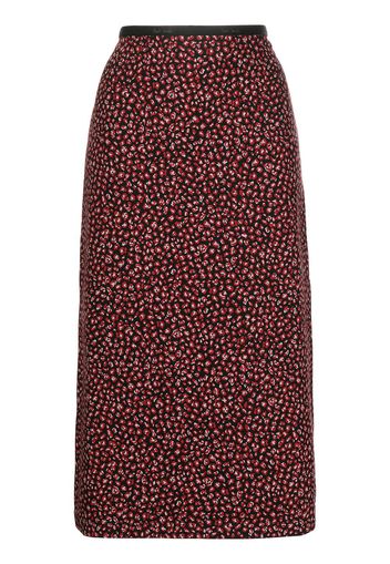 PAUL SMITH floral-print midi skirt - Nero