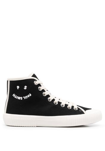 PAUL SMITH embroidered-logo lace-up sneakers - Nero