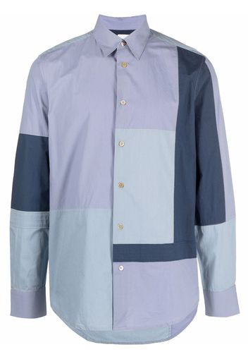 PAUL SMITH colour-block panel shirt - Blu