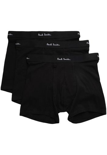 PAUL SMITH Set di 3 boxer con stampa - Nero