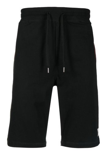 Paul Smith Shorts sportivi con logo - Nero