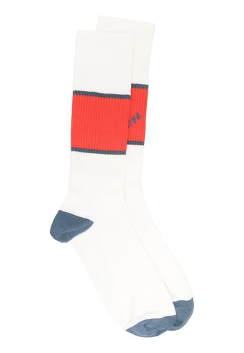 Paul Smith intarsia-knit logo socks - Toni neutri