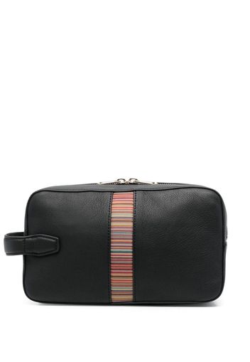 Paul Smith artist-stripe wash bag - Nero