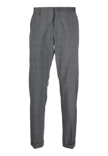 Paul Smith check-print straight-leg trousers - Grigio