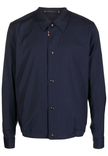 Paul Smith button-down bomber jacket - Blu