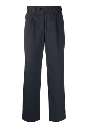 Paul Smith straight-leg organic-cotton trousers - Blu