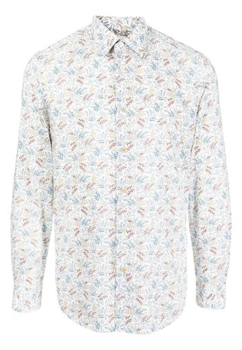 Paul Smith Camicia a fiori - Bianco