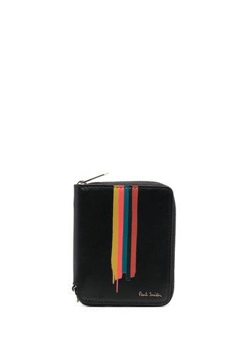 Paul Smith rainbow-print logo-stamp wallet - Nero