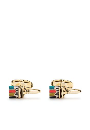 Paul Smith Paintbrush enamel cufflinks - Oro