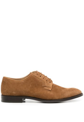 Paul Smith suede derby shoes - Marrone