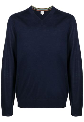 Paul Smith Maglione con scollo a V - Blu