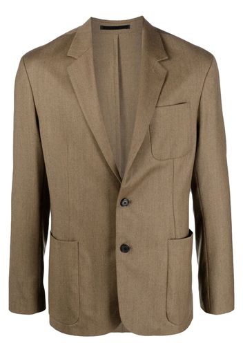 Paul Smith single-breasted wool-cashmere blazer - Marrone