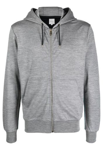 Paul Smith stripe-detail hooded jacket - Grigio