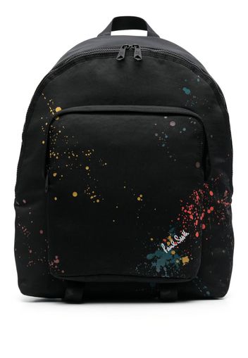 Paul Smith paint-splatter backpack - Nero