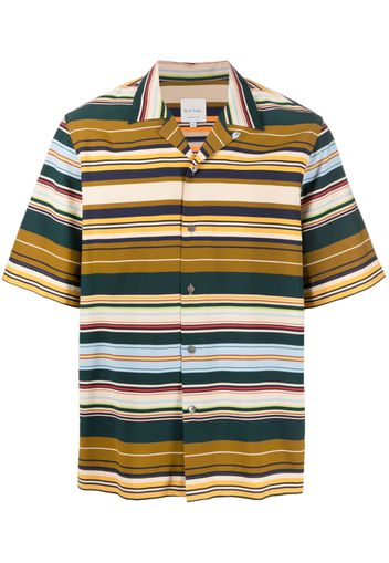 Paul Smith striped short-sleeve shirt - Marrone