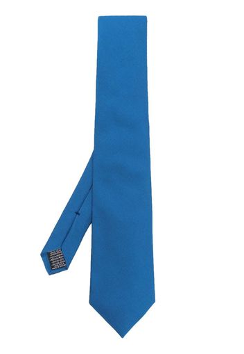 Paul Smith grained pointed-tip silk tie - Blu