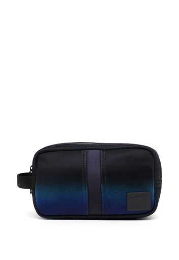 Paul Smith logo-patch zip-up pouch - Blu