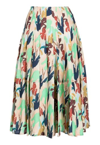 Paul Smith knife-pleated skirt - Multicolore