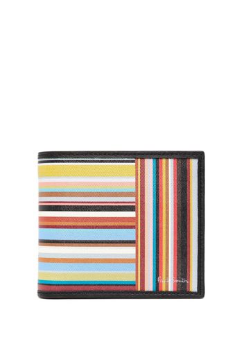 Paul Smith striped bi-fold leather wallet - Multicolore