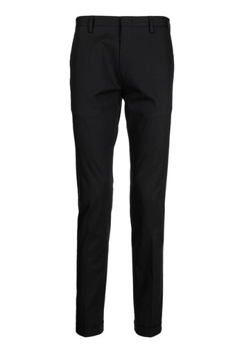 Paul Smith tapered-leg cotton trousers - Nero