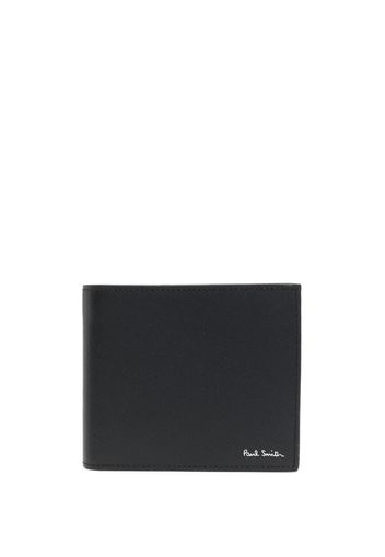 Paul Smith printed leather bi-fold wallet - Nero