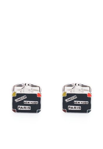 Paul Smith luggage-shaped cufflinks - Argento