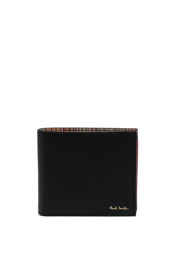 Paul Smith logo-print leather folded wallet - Nero