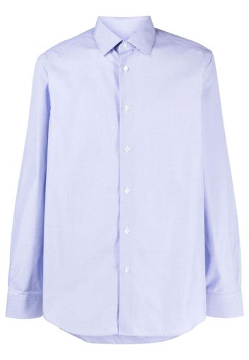 Paul Smith long-sleeved cotton shirt - Blu