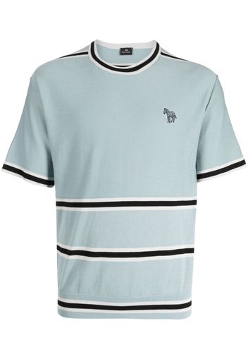 Paul Smith T-shirt a righe Zebra - Blu